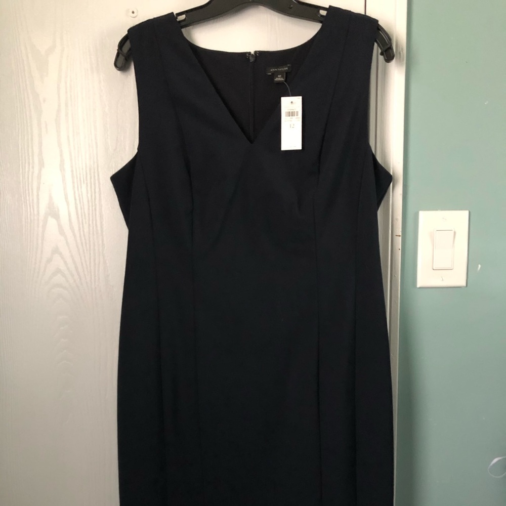 NWT Ann Taylor Navy Shift Dress